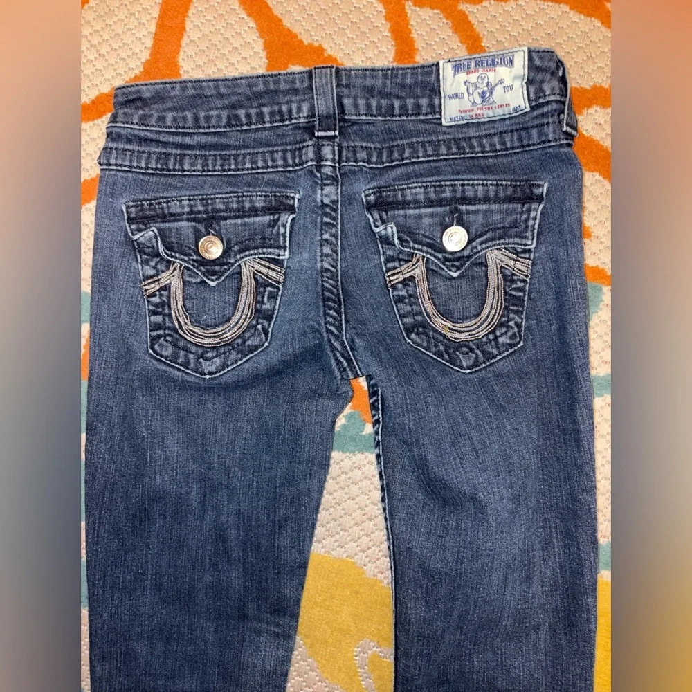 True Religion Becca Super T Skinny Jeans Women’s Size 28 Dark Wash Made in USA - Picture 8 of 11